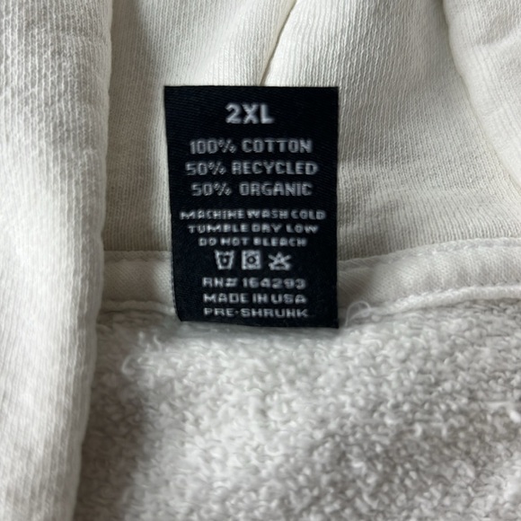 Pleasing Sweatshirt White The AstroMilk Man Zip Up Hoodie Size XXL Harry Styles - Picture 9 of 13